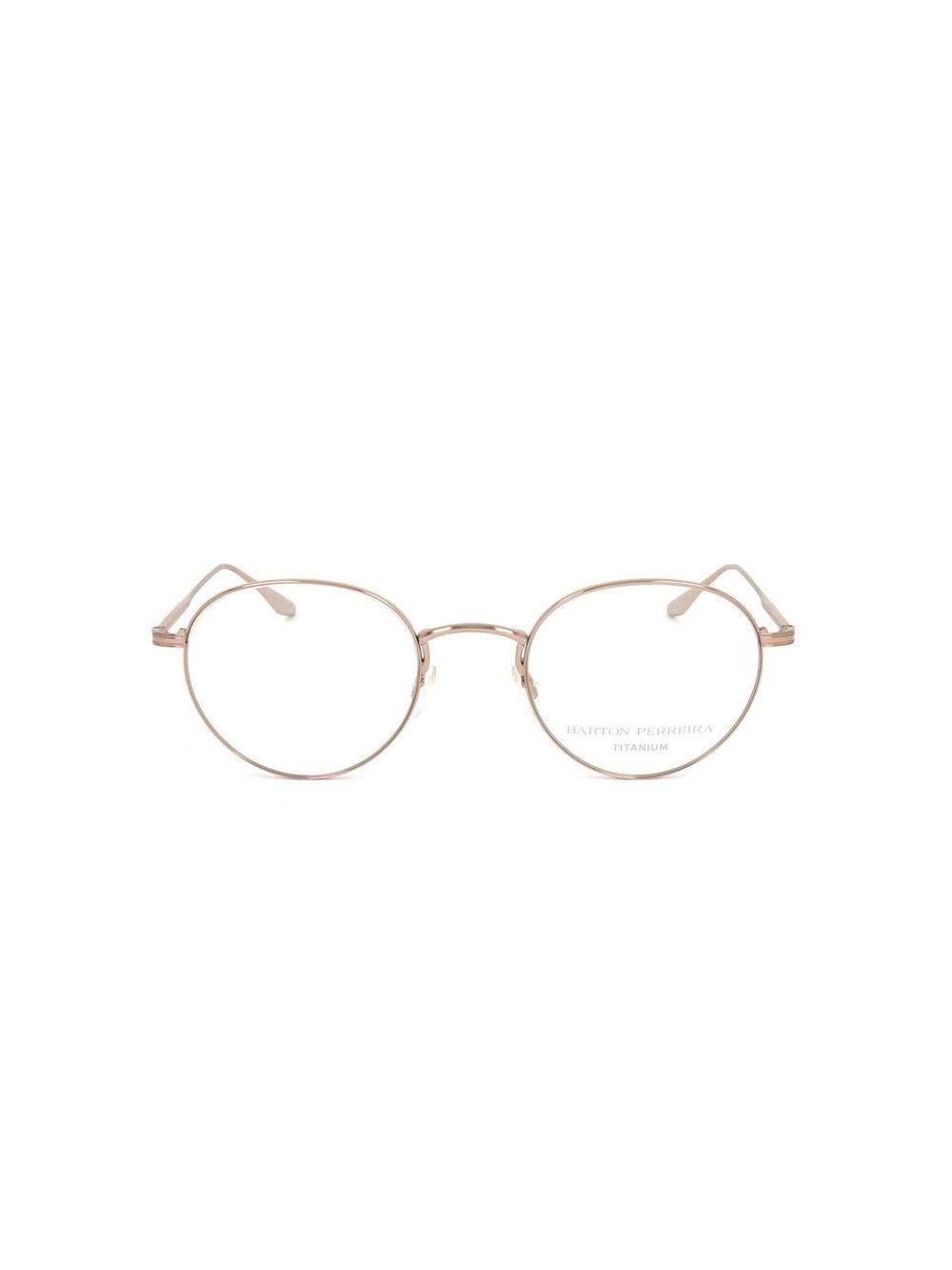 Barton Perreira Eyeglasses Frame Langston BP5037 1TB Silver Round 50-23-148 New